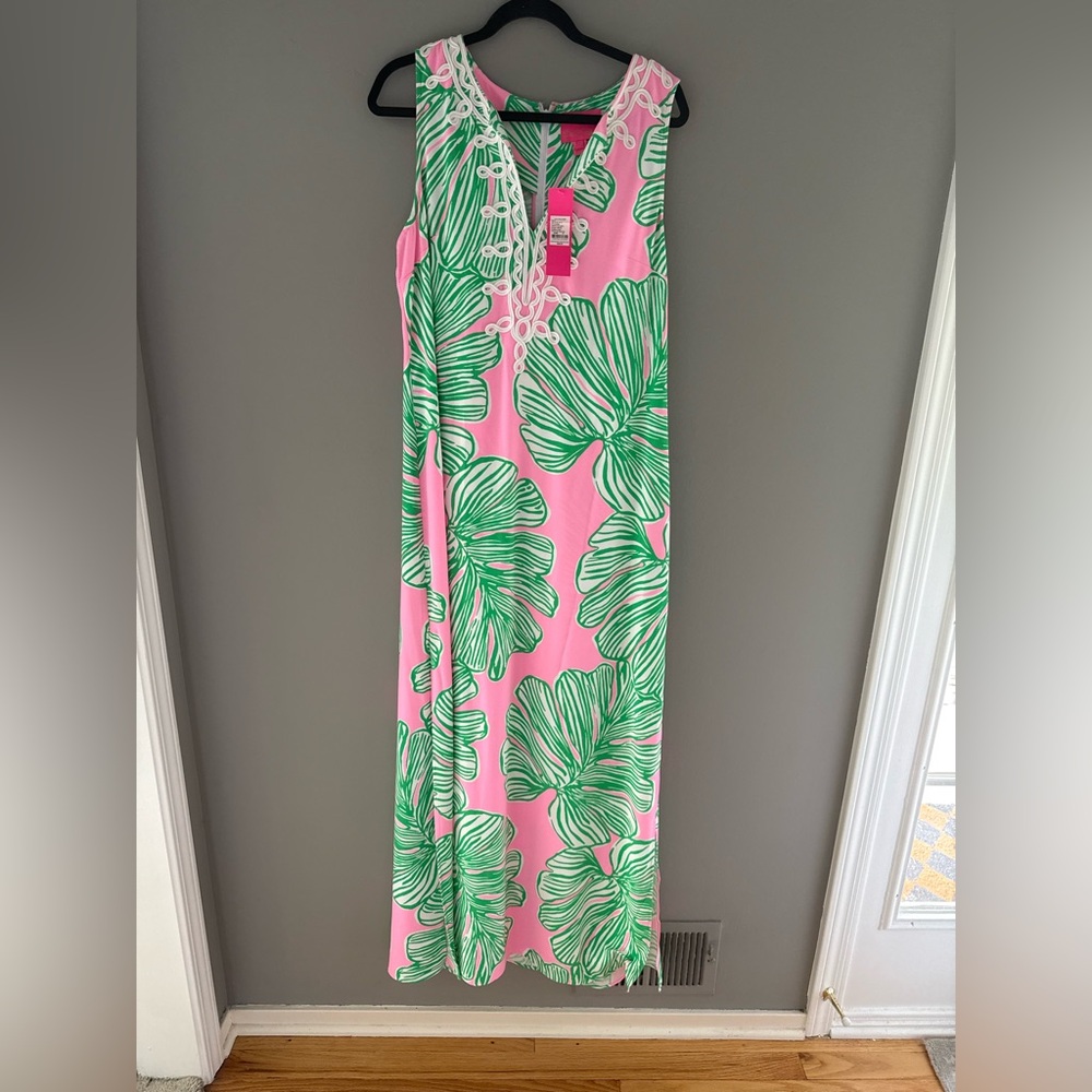 Lilly Pulitzer Pink & Green Printed Dress